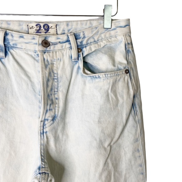 Free People We The Free Vintage Wide Leg Straight Leg Flare Gold Coast Jeans 29 - Picture 14 of 16